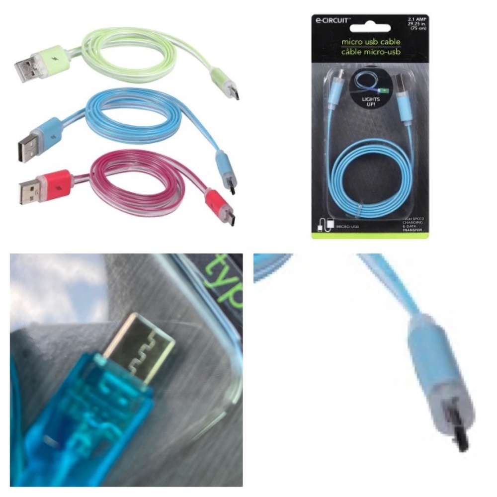 Light-Up Cell Phone USB Cable Charger